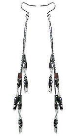 Twisted Metallic Chain Earrings OD89150-4045