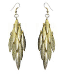 ED3119 Bella Chandelier Dangle Earrings Gold Tone Silver Nick U89175-3119