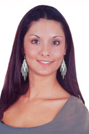 Set of 6 Pairs Bella Chandelier Dangle Earrings 2 Pairs ea Gold Tone Silver Nick in Set of 6pair