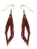 Dangle Earrings Gold or Silver Trim U89175-4765clr