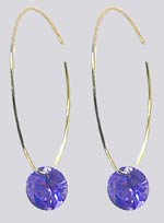 SPECIAL - Hoop Earrings with Zircon Stone - YX89500-1