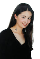 Dainty Dangle Chandelier Earrings, Zircon Natural Stone YX89700-1