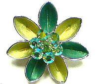 Small Crystal Flower Brooch YY84500-11