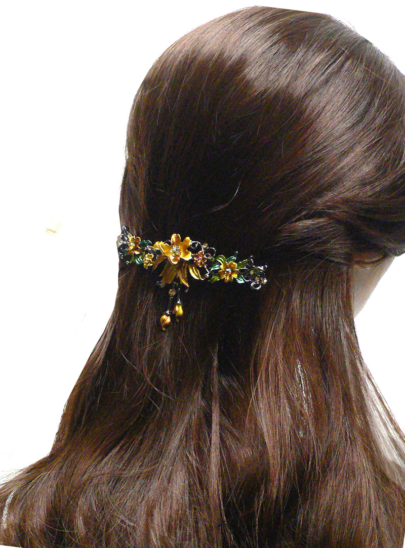 Combo Set of 2 2 Gorgeous Barrettes in 2 Unique Styles for Thick Hair 0052/010-3-2