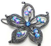 Bsmall250-1 Barrette with Sparkling AB Crystals YY86250-1
