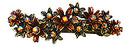 Crystal Flower Barrette in Antique Gold Finish - YY86450-8