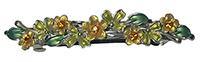 Flower Hair Barrette with French Clip Clasp YY86750-0100
