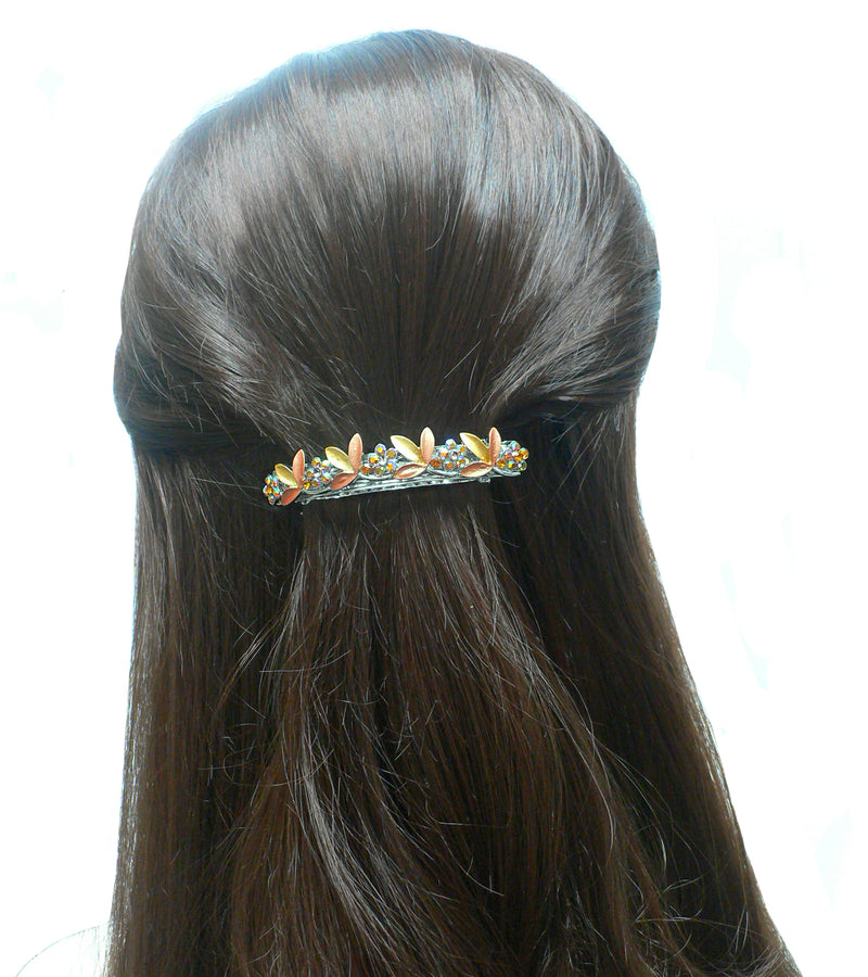 Bmid750-3 Bella Crystal Barrette Mid Size Hair Barrette Hairclip Sparkly Crystals YY86750-3
