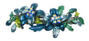Flower Crystal Barrette Festive Colors YY86800-11