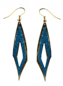 Dangle Earrings Gold or Silver Trim U89175-4765clr