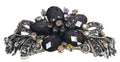 Bella Large Barrette with Beads and Crystals for Thick Hair #0052