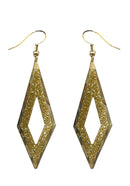 Dangle Earrings Gold or Silver Trim U89175-4765clr