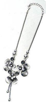 Flower Long Chain Necklace NI85020-30300
