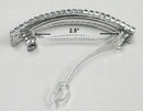 Bella Large Rectangular Bar Crystal Barrette Hair Clip,  U86900-0004-2