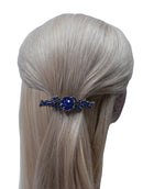 Bella Dozen Pack Med Size Barrettes 1 ea of 12 Shades of Crystals 5A86600-1-D