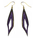 Dangle Earrings Gold or Silver Trim U89175-4765clr